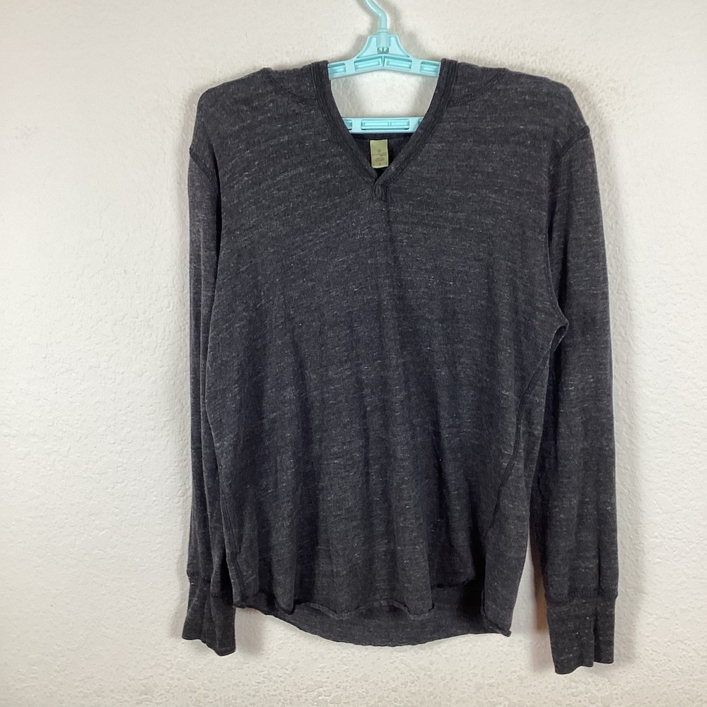 Alternative Earth Womens Sweater Sz L Soft Long Sleeve Solid Gray Excellent